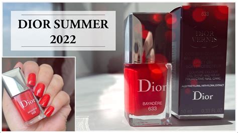 nouveau vernis dior 2022|DIOR VERNIS BAYADERE 633 • Nail Polish Swatch, Review, .